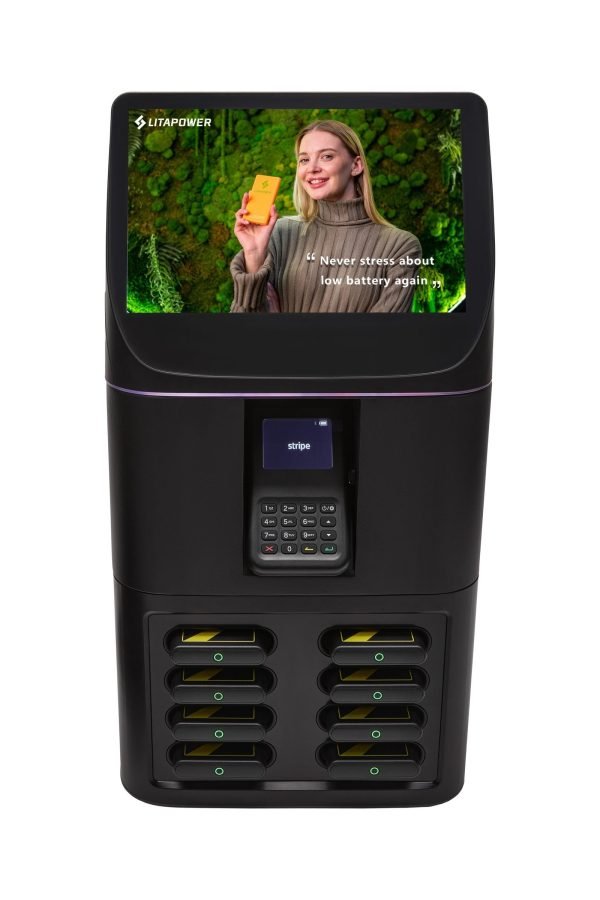 8-Slot Mobile Phone Charging Station With POS Terminal - Image 2