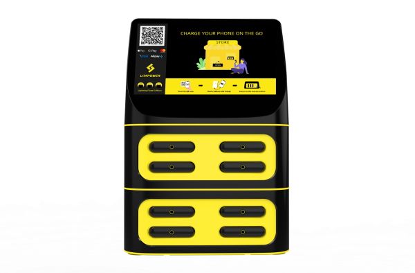 8 Slots Power Bank Sharing Station With LCD Screen