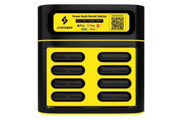 8-Slot Shared Power Bank Rental Station Vending Machine